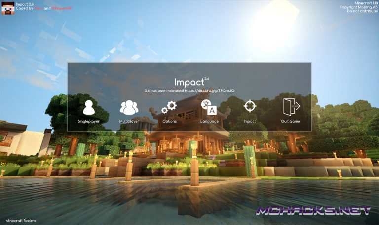 minecraft impact client 1.10