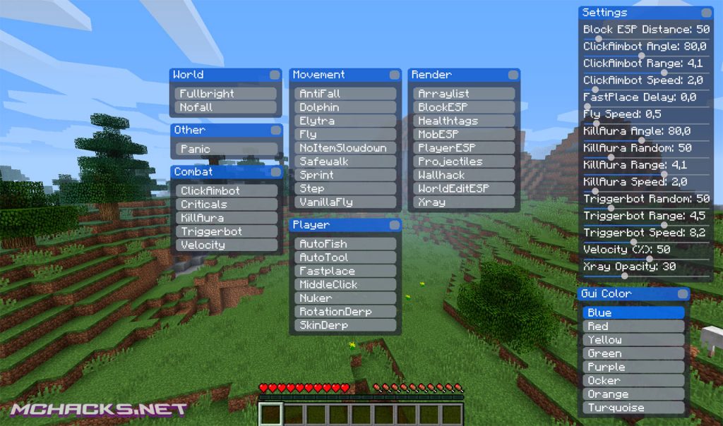 all hack clients minecraft